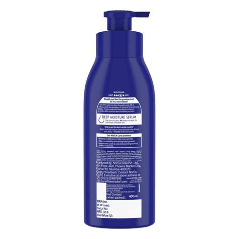 Nivea Cocoa Nourish Body Lotion With Deep Moisture Serum 400ml