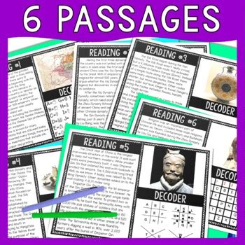 Ancient China Reading Comprehension And Puzzle Escape Room Think Tank