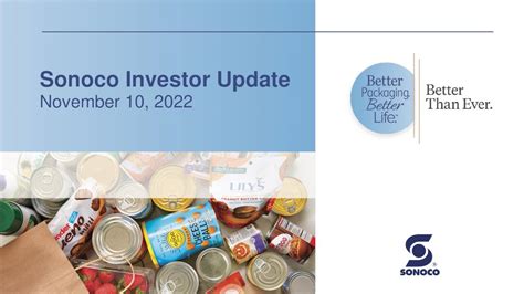 Sonoco Products (SON) Investor Presentation - Slideshow (NYSE:SON ...