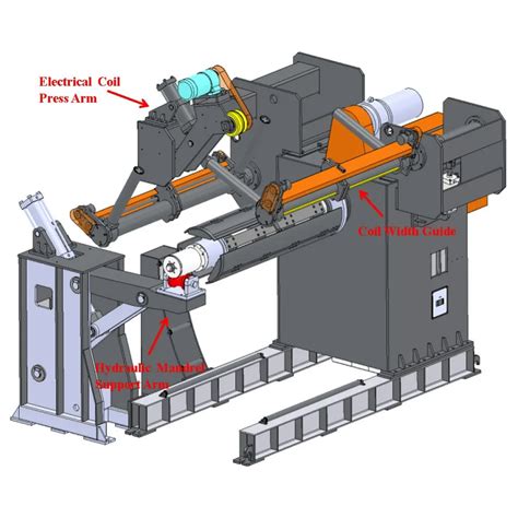 T T T T Heavy Duty Hydraulic Decoiler For Steel Coil Press Line