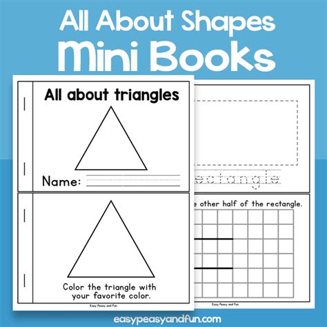 All About Shapes Book Mini Booklet Easy Peasy And Fun Membership