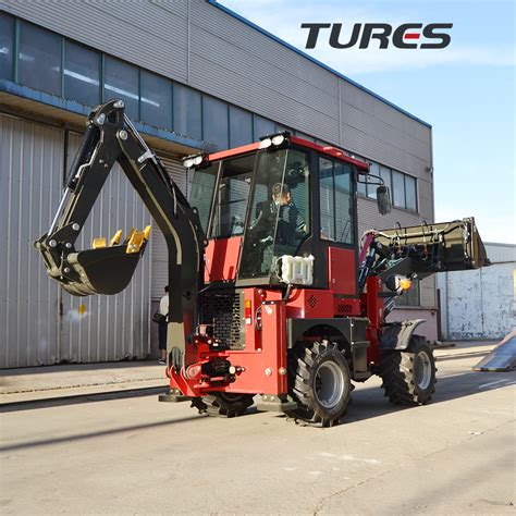 Hydraulic Front Discharge Heracles 4X4 Compact Loader Backhoe Excavator