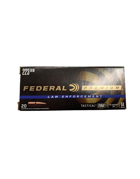 Federal Law Enforcement 223 Rem 64 Gr Tactical Tru Hi Shok Sp