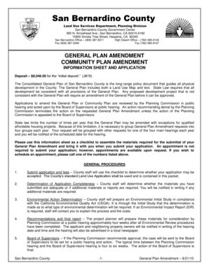 Fillable Online Cms Sbcounty Community Plan Amendment Cms Sbcounty