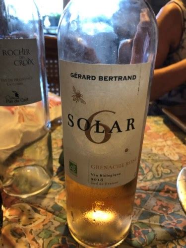 2018 Gérard Bertrand Solar 6 Grenache Rosé Vivino US