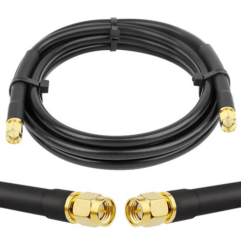 Mookeerf Sma Male To Sma Male Cable 6ft Kmr240 Coaxial Jumper Cable For Ham Radio Antenna Wifi