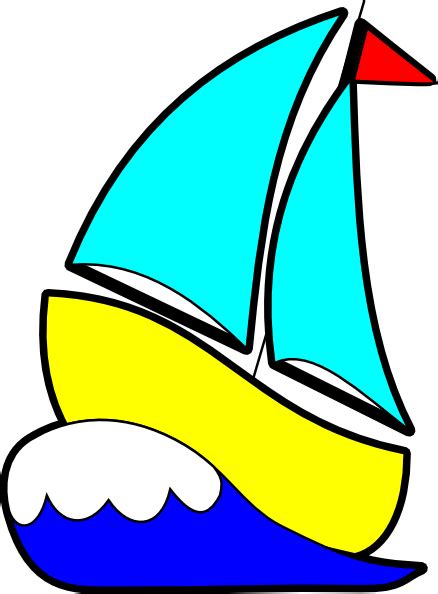 Large Sailboats Clip Art