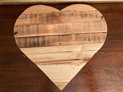 Wooden Heart Reclaimed Wood Heart Decor Handmade Reclaimed Etsy