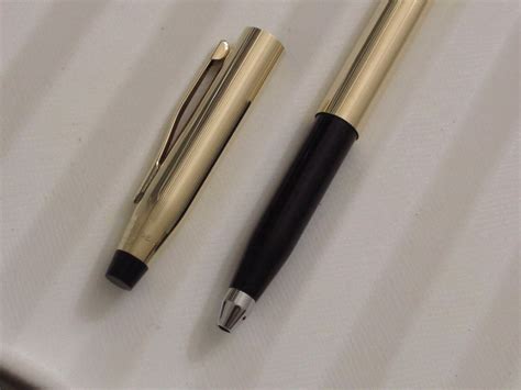 Kt Gold Filled Cross Pen Century Capped Rollerball Gel Ballpoint