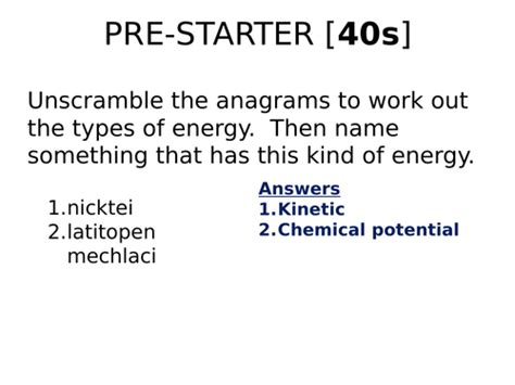 2018 Aqa Gcse Physics Unit 1 P1 Efficiency L9 Teaching Resources