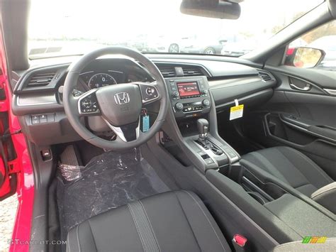 Black Interior 2019 Honda Civic Sport Hatchback Photo #130444084 ...