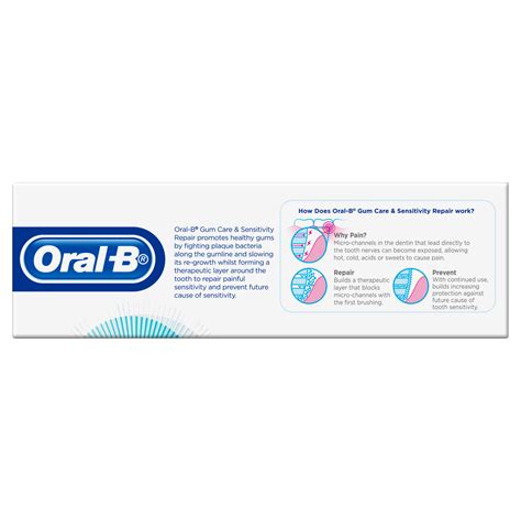 Buy Oral B Gum Care And Sensitivity Repair Toothpaste 110g Alive