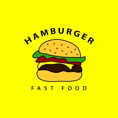 Premium Vector | Burger logo template