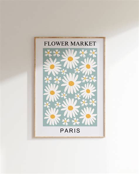 Flower Market Poster Set Of 6 Prints Floral Gallery Wall Art Set