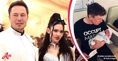 Elon Musk Y Su Novia La Cantante Grimes Dan La Bienvenida A Su Primer