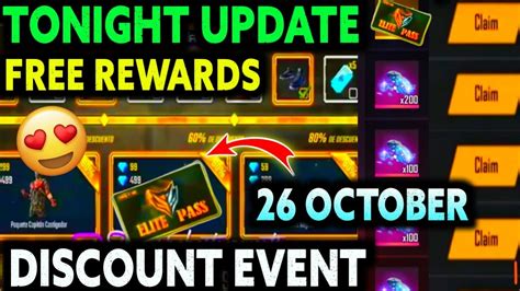 Free Fire Tonight Update Elite Pass Discount Event Aaj Raat Baje