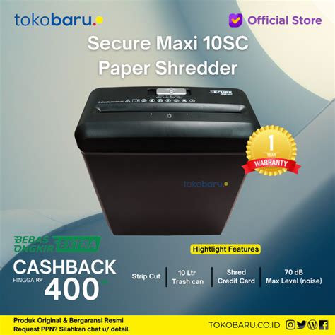 Jual Secure Maxi Sc Paper Shredder Mesin Penghancur Kertas Sc