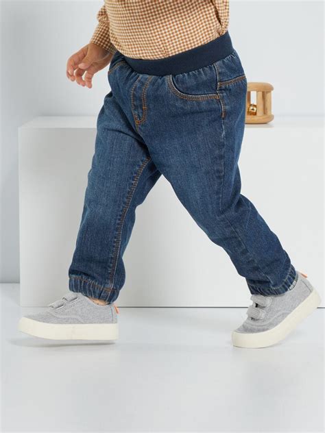 Raw Jeans Met Elastische Tailleband BLAUW Kiabi 10 00