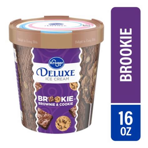 Kroger Deluxe Brookie Ice Cream Pint Oz Kroger