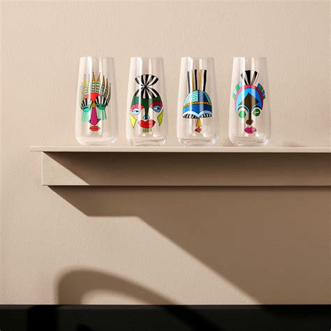 Nude Mirage 4 Piece Crystal Assorted Glassware Set Wayfair