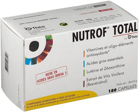 Th A Nutrof Total Capsules Amazon Fr Hygi Ne Et Sant