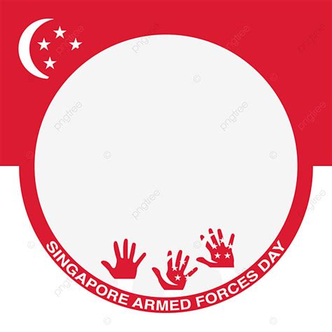 Diseño Del Marco Del Día De Las Fuerzas Armadas De Singapur Png Día