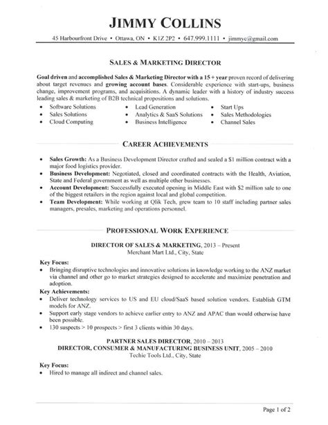 Sales Director Resume