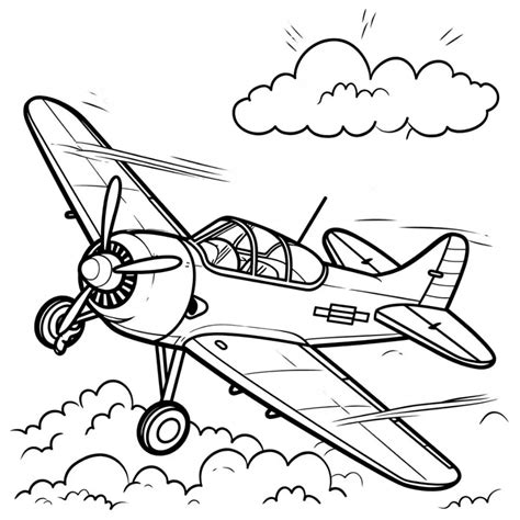 55 Coloriage Avion à Imprimer: Pilotes en Herbe à Vos Crayons
