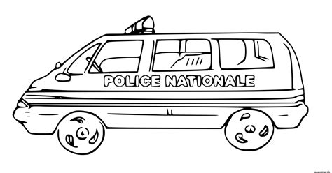 Coloriage Police Nationale JeColorie