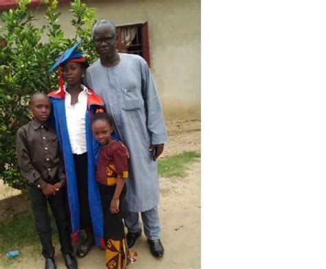 Nigerian Single Father Celebrates His Daughter Who Graduates From