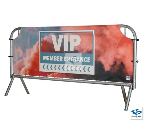 Custom Branded Vinyl Barricade Covers And Barrier Jackets