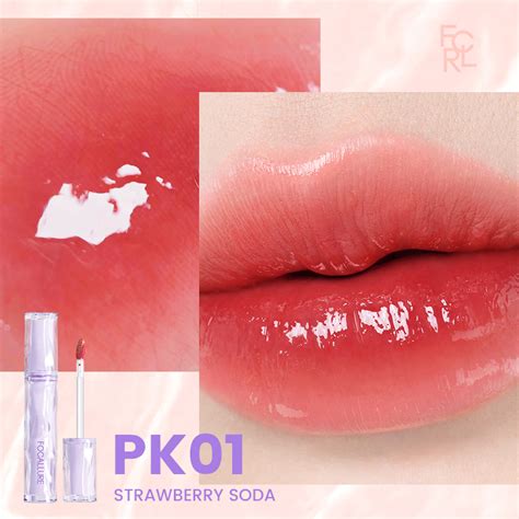 FOCALLURE Watery Lip Tint Pro Juicy Jelly Korean Glossy Plump Lip Gloss