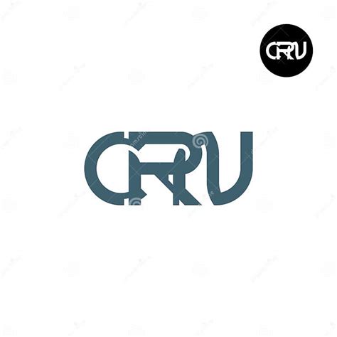 letter crn monogram logo design stock vector illustration