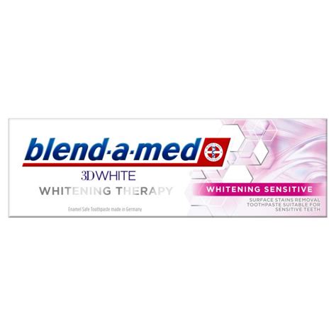 Blend A Med Pasta Do ZĘbÓw 75ml 3d White Whitening Therapy Delikatne Wybielanie