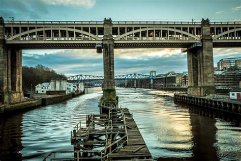 high level bridge newcastle  tyne stock image image  geordie
