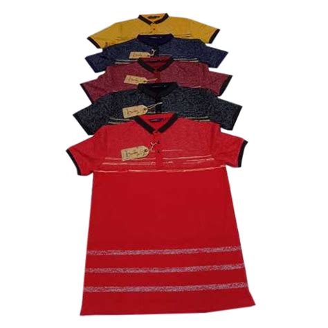 Cotton Half Sleeve Collar T Shirt Size S Xxl At Rs 440 Piece In