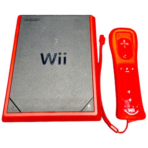 Konsola Nintendo Wii Mini Czerwona Zestaw Osprzet Sensor Gra Mario