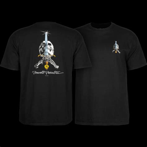 Powell Peralta Skull Sword T Shirt Black Powell Peralta