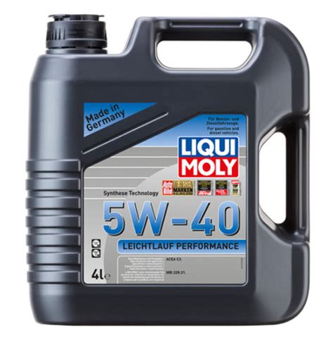 Avtomobil mühərrik yağı Liqui Moly Leichtlauf Performance 5W-40 4L ...