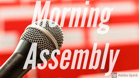 Morning Assembly Full Song Thoughspeechshlokmorning Newspledge