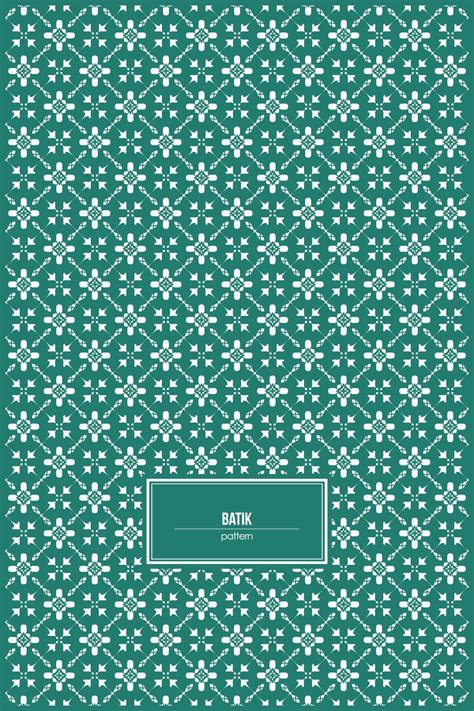 beautiful batik pattern with nature green dominant color 17115003 Vector Art at Vecteezy