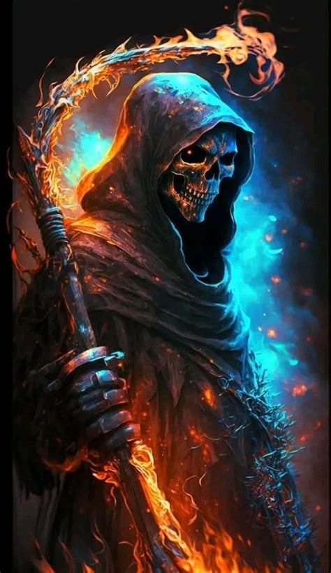 Real King Skull Grim Reaper Art Dark Fantasy Artwork Fantasy Art