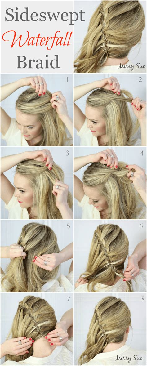 Braid 11 Sideswept Waterfall Braid