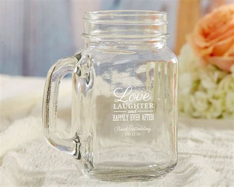 Personalized 16 Oz Mason Jar Mug Wedding Favors By Kate Aspen Mason