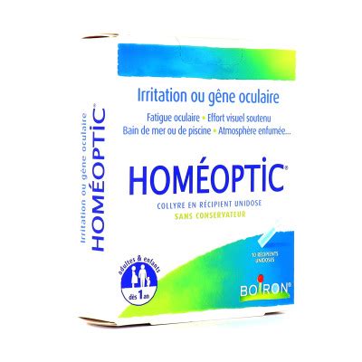 Homéoptic collyre 10 unidoses Boiron