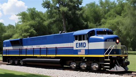 EMD F9 American Diesel Locomotive | Stable Diffusion Online