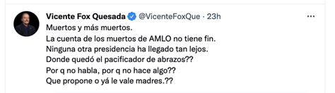 “estado Fallido” Vicente Fox Reventó A Amlo Tras El Hallazgo De 16