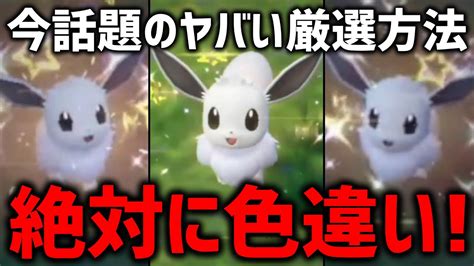 【検証】色違いイーブイを確実にゲットできる方法があるらしい！【ポケモンsv】 ポケモン関連情報のまとめ動画