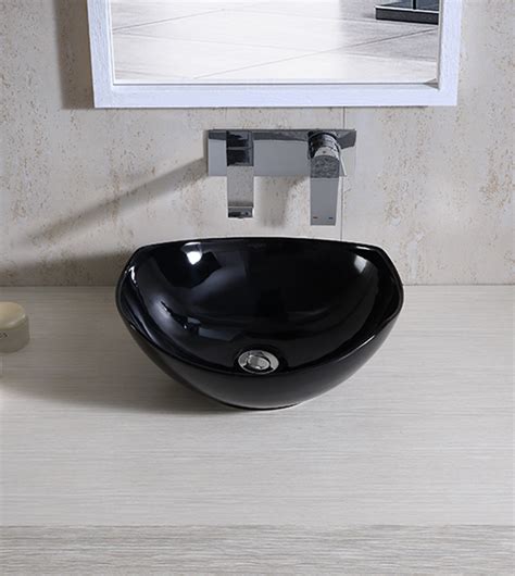 Black Wash Basin Black Basin For Bathroom Glossy Black Table Mounted