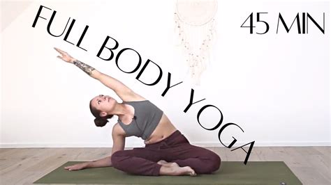 45 Min Full Body Yoga Workout Vinyasa Flow Class Full Body Yoga For